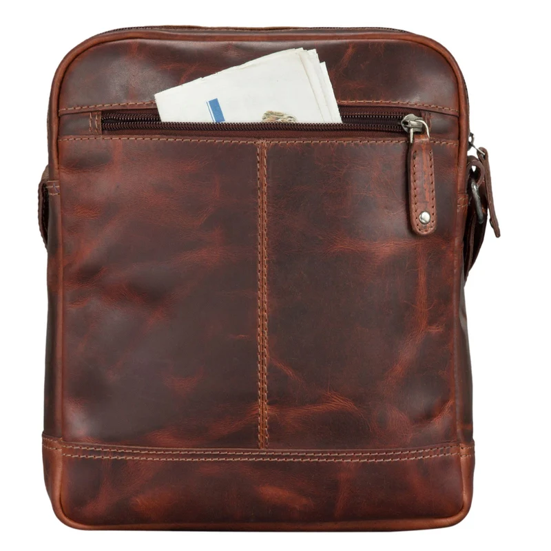 "Luan" Kleine Umhängetasche Leder Vintage