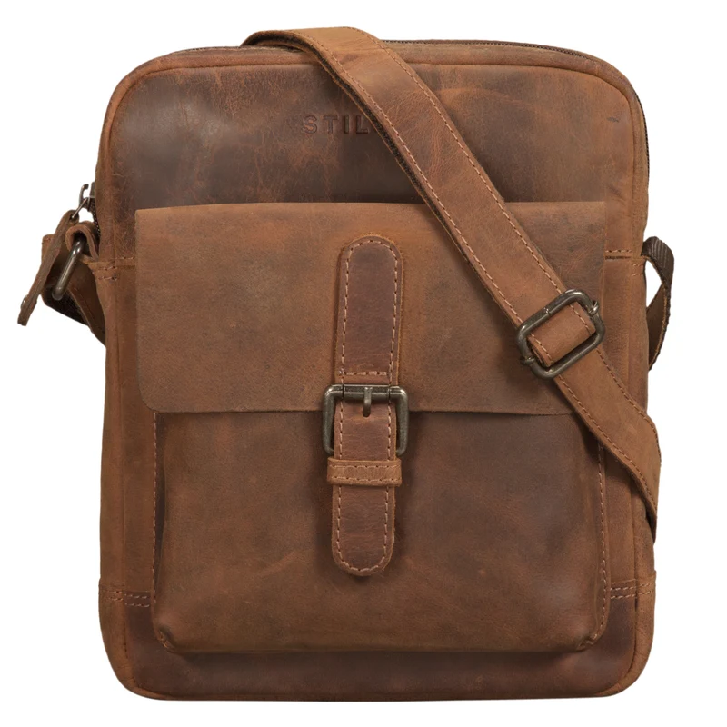 "Luan" Kleine Umhängetasche Leder Vintage