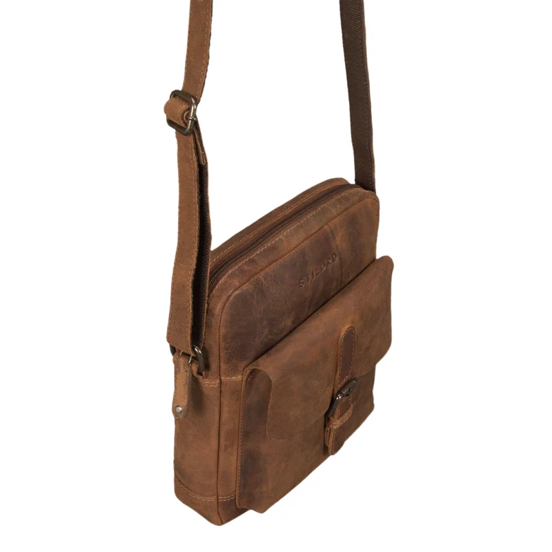 "Luan" Kleine Umhängetasche Leder Vintage