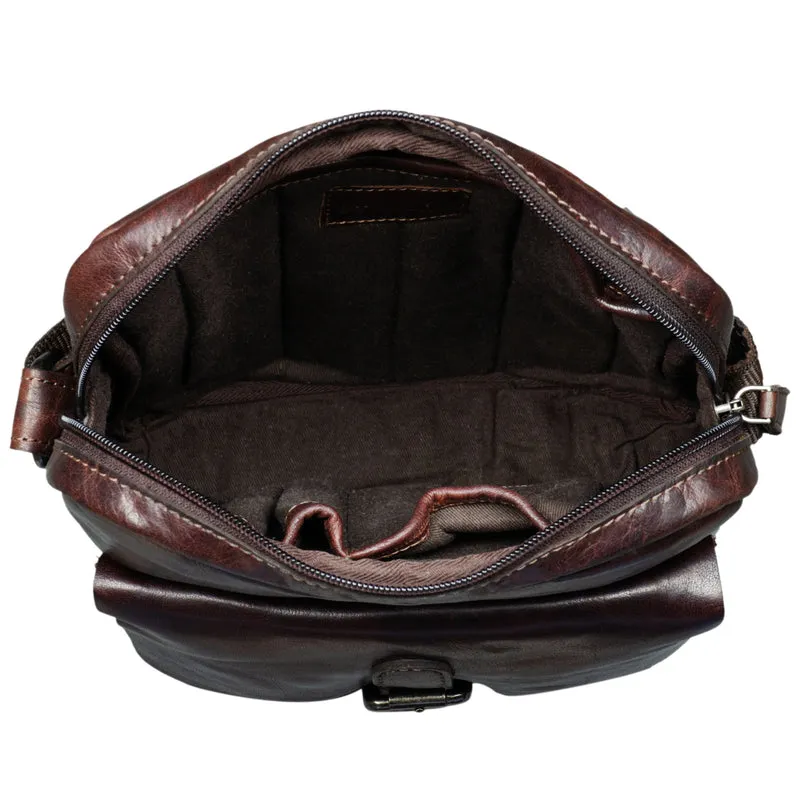 "Luan" Kleine Umhängetasche Leder Vintage