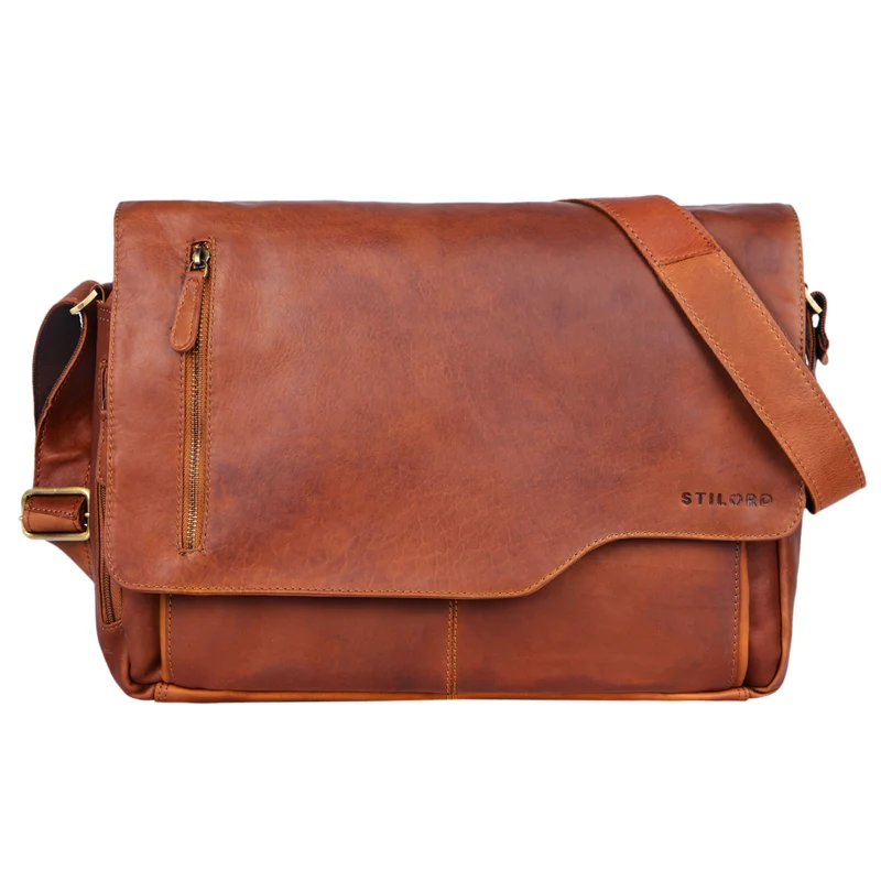 "Marlon" Elegante Ledertasche Herren Business mit 15.6 Zoll Laptop-Fach