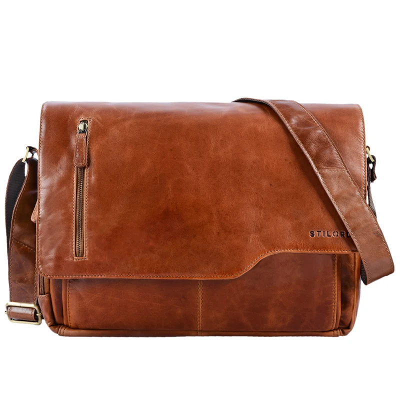 "Marlon" Elegante Ledertasche Herren Business mit 15.6 Zoll Laptop-Fach