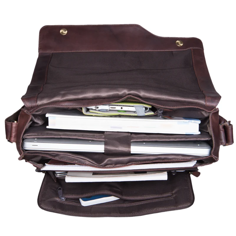 "Marlon" Elegante Ledertasche Herren Business mit 15.6 Zoll Laptop-Fach