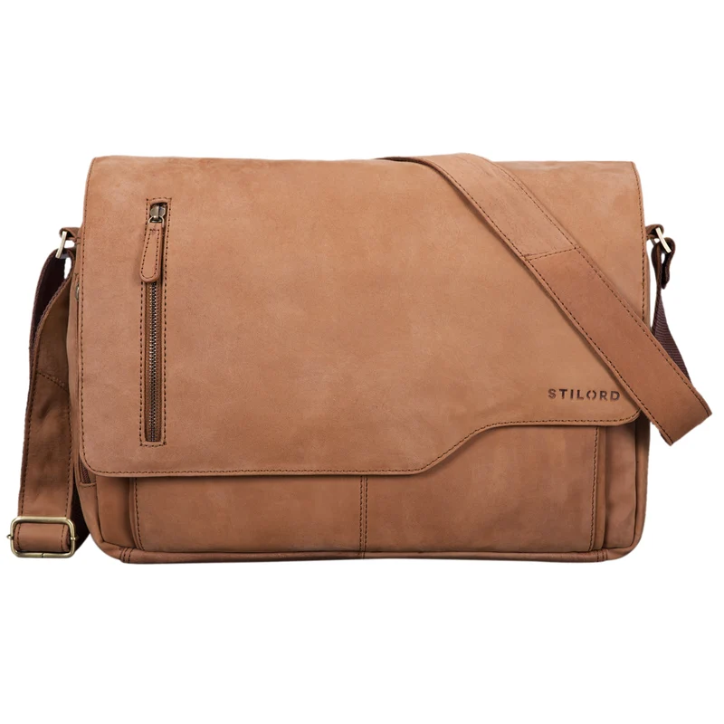 "Marlon" Elegante Ledertasche Herren Business mit 15.6 Zoll Laptop-Fach