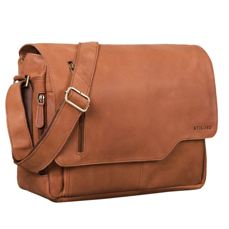 "Marlon" Elegante Ledertasche Herren Business mit 15.6 Zoll Laptop-Fach