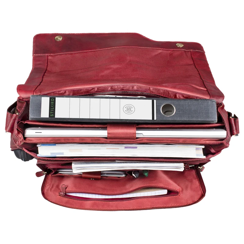 "Marlon" Elegante Ledertasche Herren Business mit 15.6 Zoll Laptop-Fach