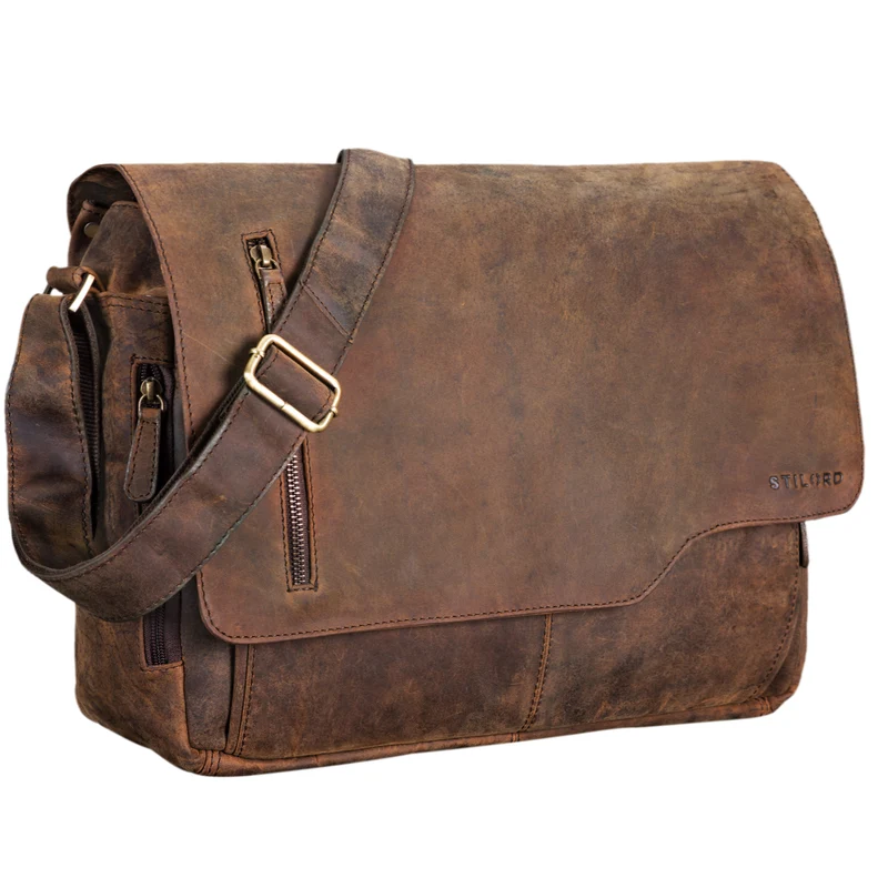 "Marlon" Elegante Ledertasche Herren Business mit 15.6 Zoll Laptop-Fach