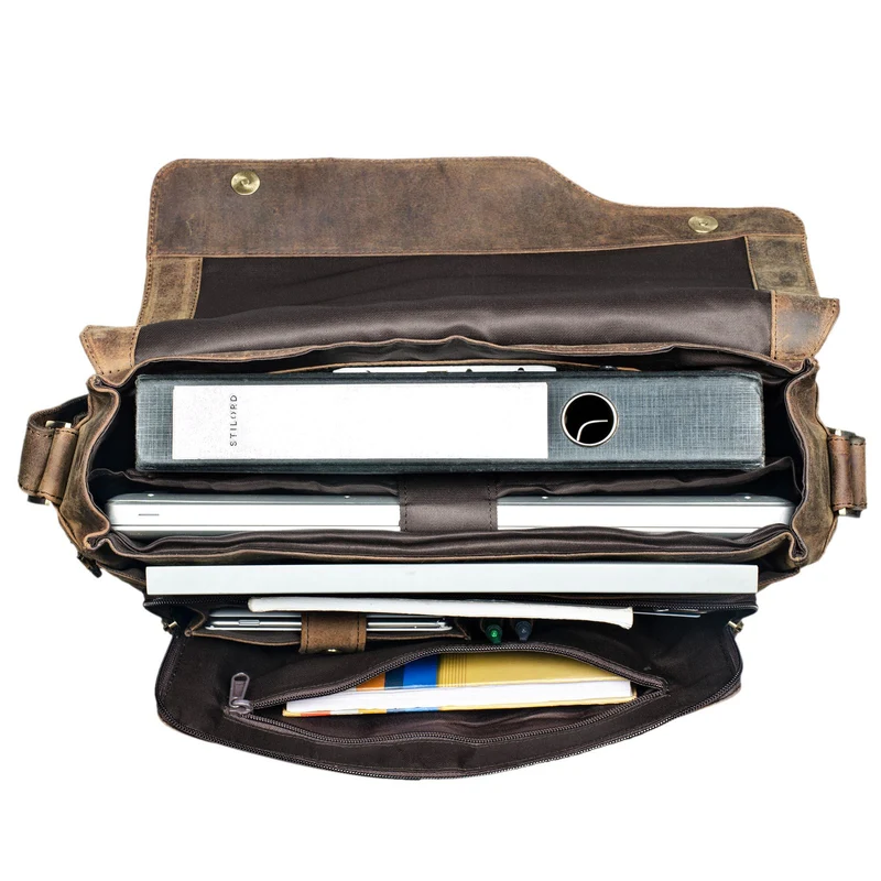 "Marlon" Elegante Ledertasche Herren Business mit 15.6 Zoll Laptop-Fach