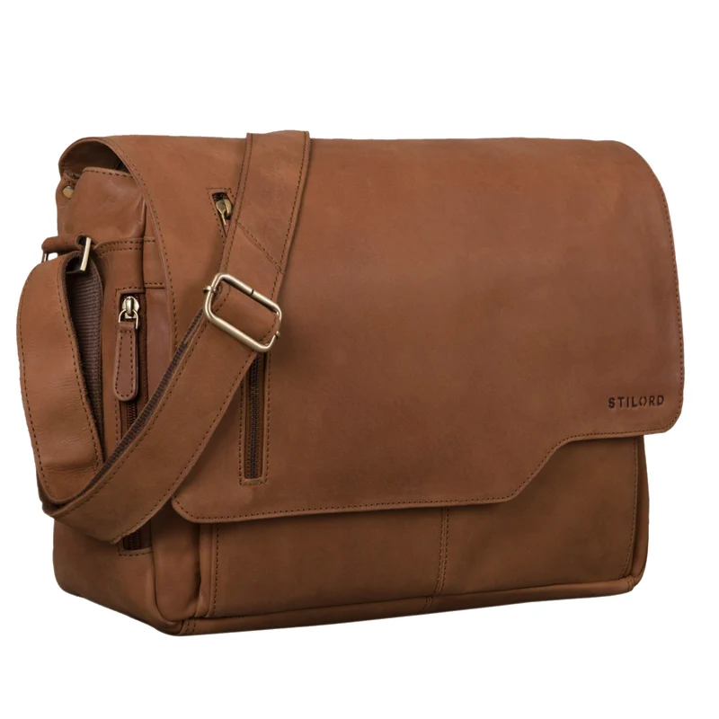 "Marlon" Elegante Ledertasche Herren Business mit 15.6 Zoll Laptop-Fach