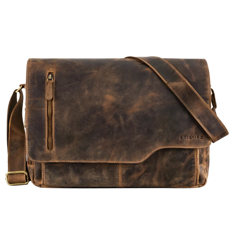 "Marlon" Elegante Ledertasche Herren Business mit 15.6 Zoll Laptop-Fach