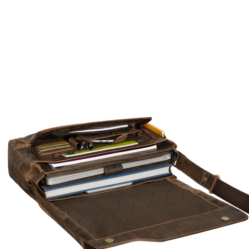 "Marlon" Elegante Ledertasche Herren Business mit 15.6 Zoll Laptop-Fach