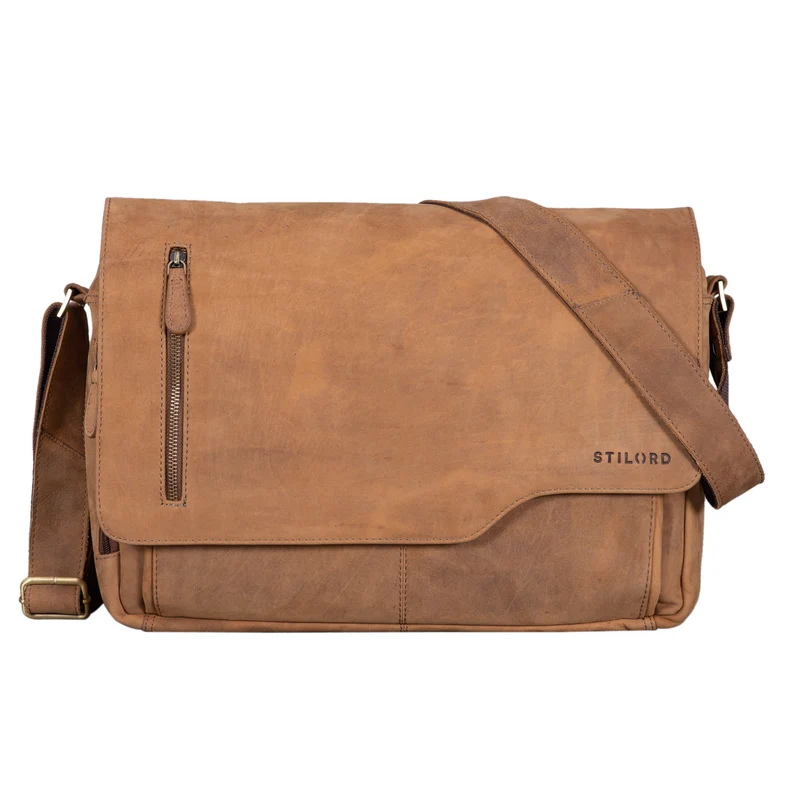 "Marlon" Elegante Ledertasche Herren Business mit 15.6 Zoll Laptop-Fach