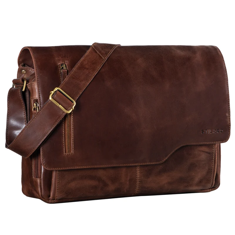 "Marlon" Elegante Ledertasche Herren Business mit 15.6 Zoll Laptop-Fach