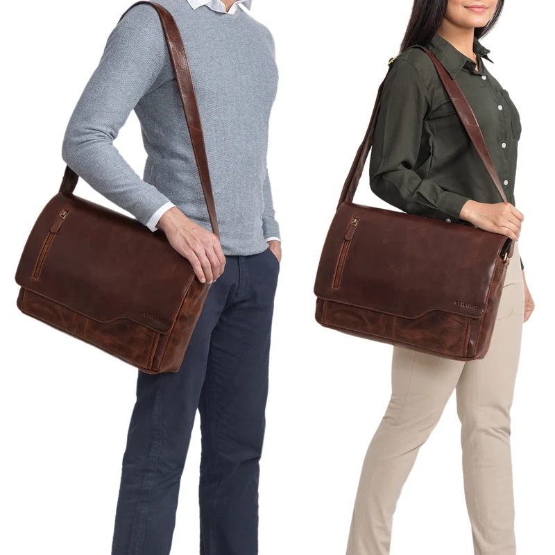 "Marlon" Elegante Ledertasche Herren Business mit 15.6 Zoll Laptop-Fach