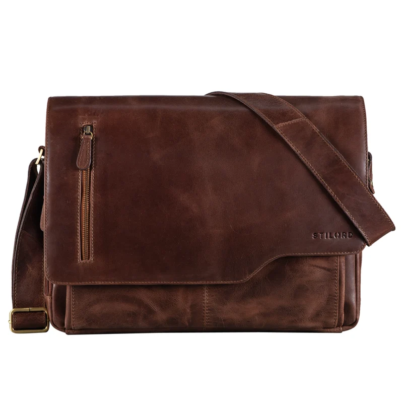 "Marlon" Elegante Ledertasche Herren Business mit 15.6 Zoll Laptop-Fach