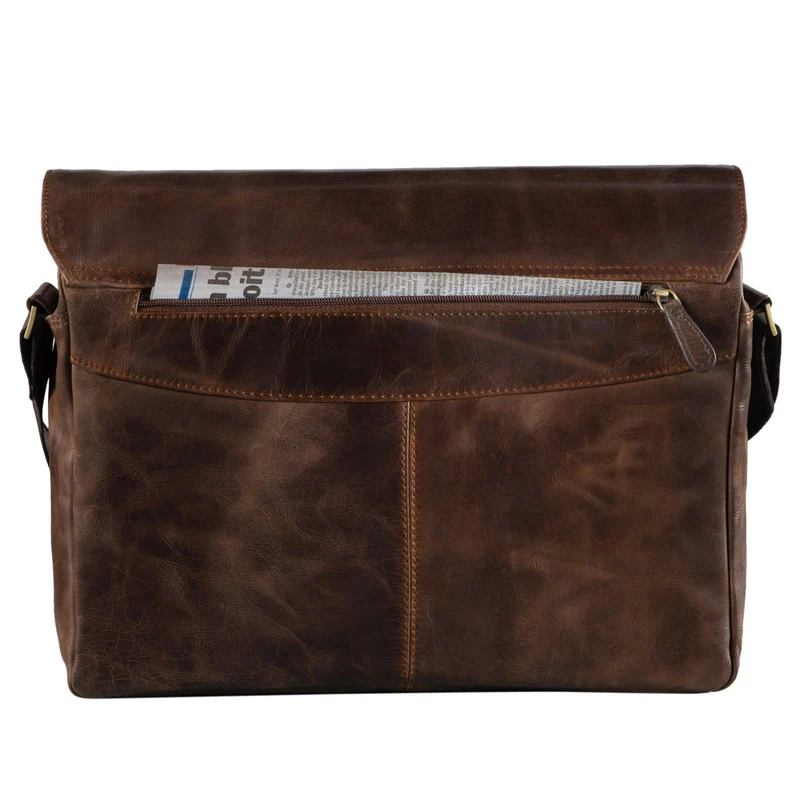 "Marlon" Elegante Ledertasche Herren Business mit 15.6 Zoll Laptop-Fach