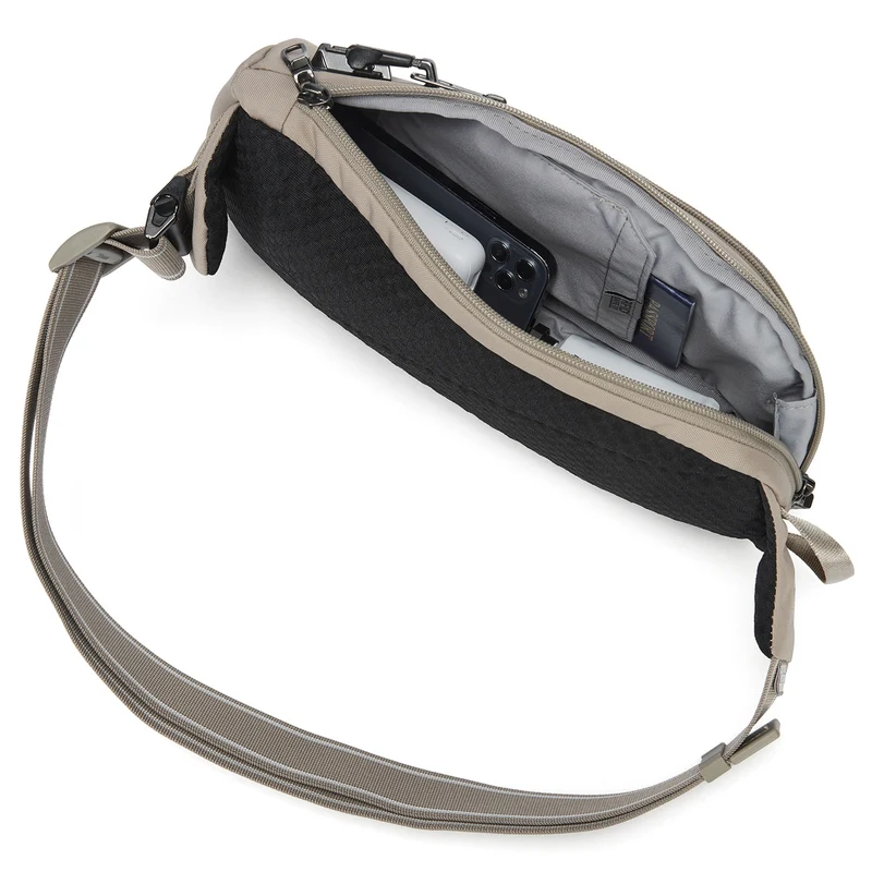 pacsafe V Action Sling - Umhängetasche 33 cm RFID (beige)