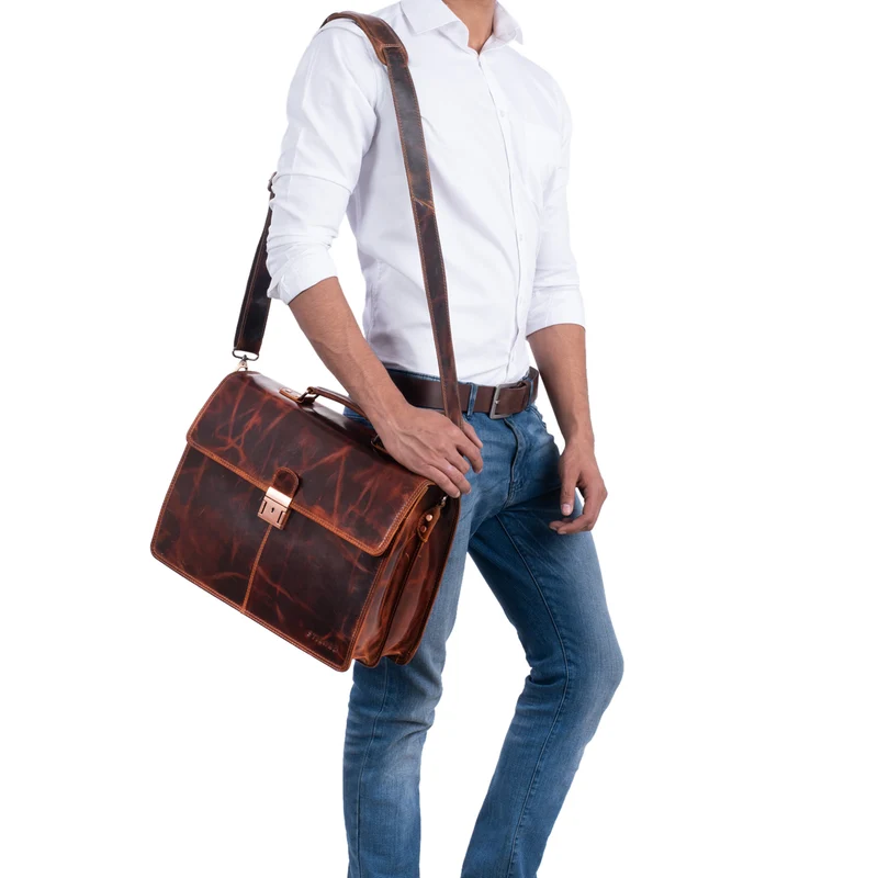 "Apolonius" Arbeitstasche Herren Leder