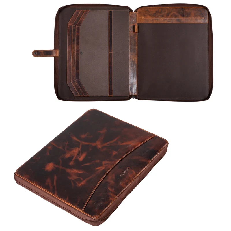 "Dexter" Leder Aktenmappe Vintage
