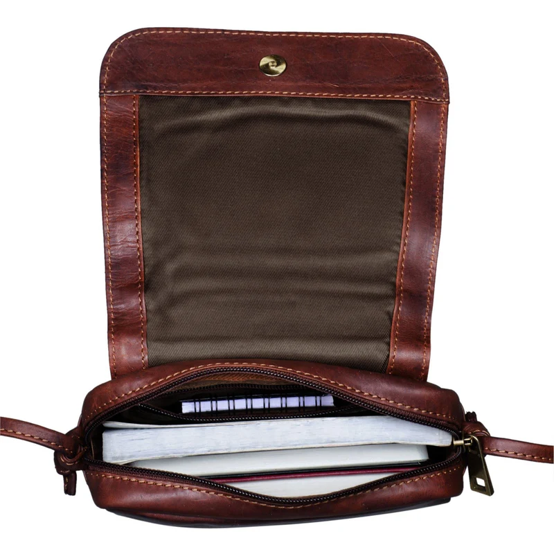 "Marie" Kleine Schultertasche Damen Leder