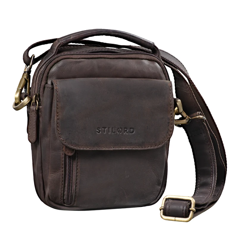 "Keith" Kleine Herrentasche Leder