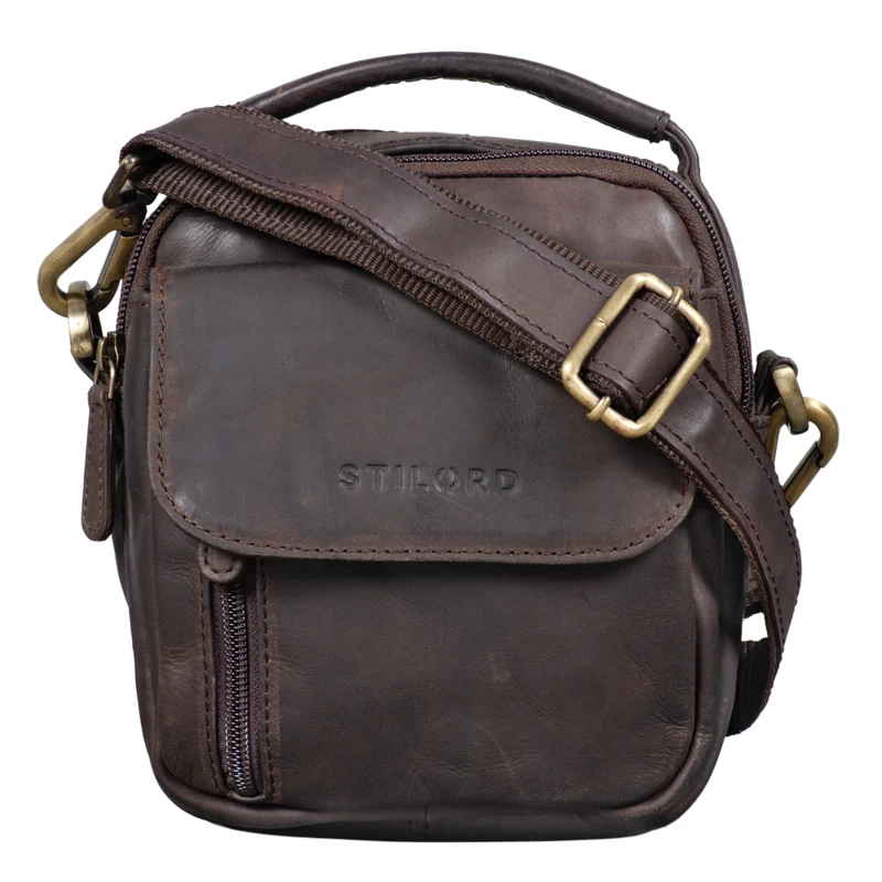 "Keith" Kleine Herrentasche Leder