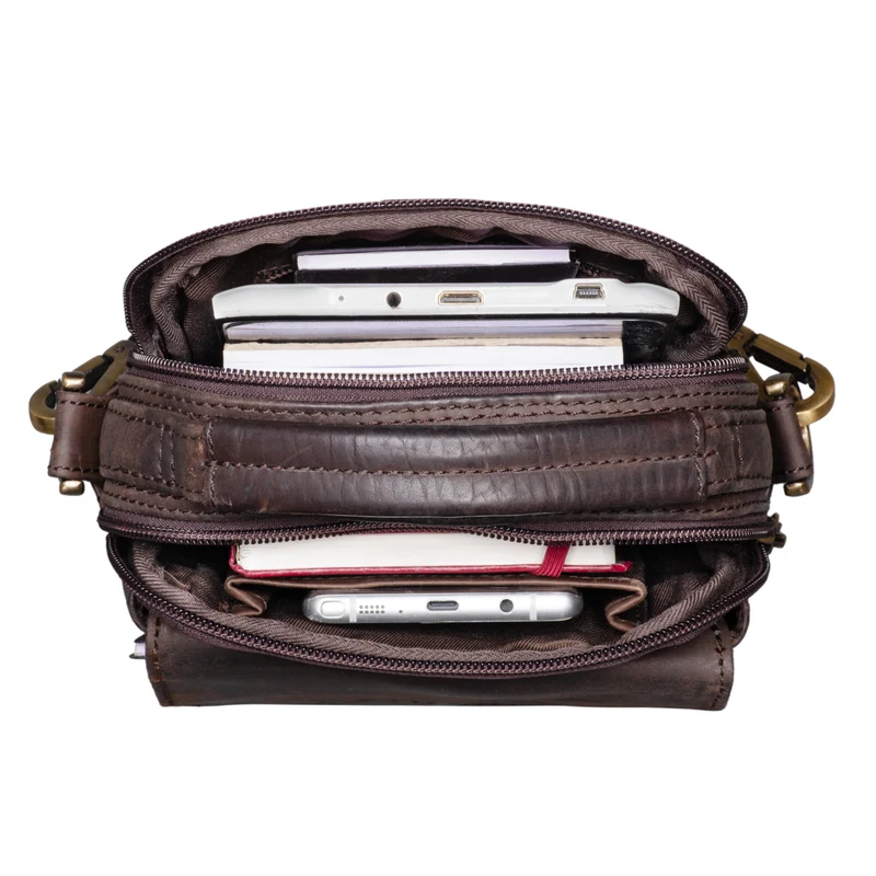 "Keith" Kleine Herrentasche Leder