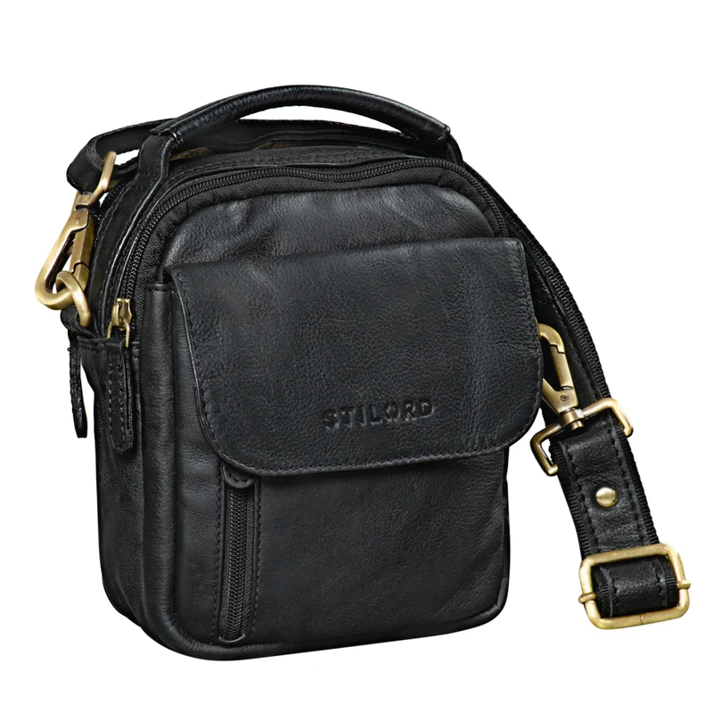 "Keith" Kleine Herrentasche Leder