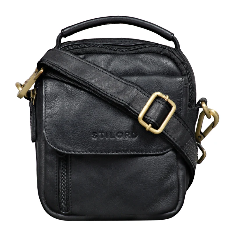"Keith" Kleine Herrentasche Leder