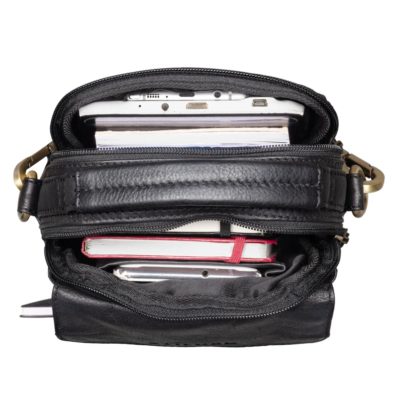 "Keith" Kleine Herrentasche Leder