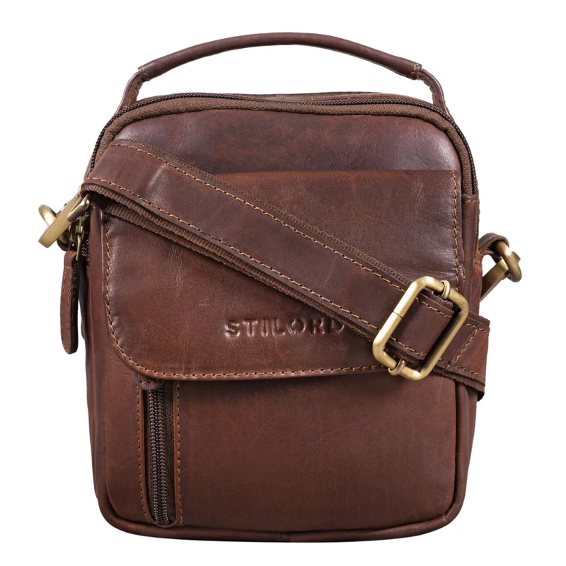"Keith" Kleine Herrentasche Leder