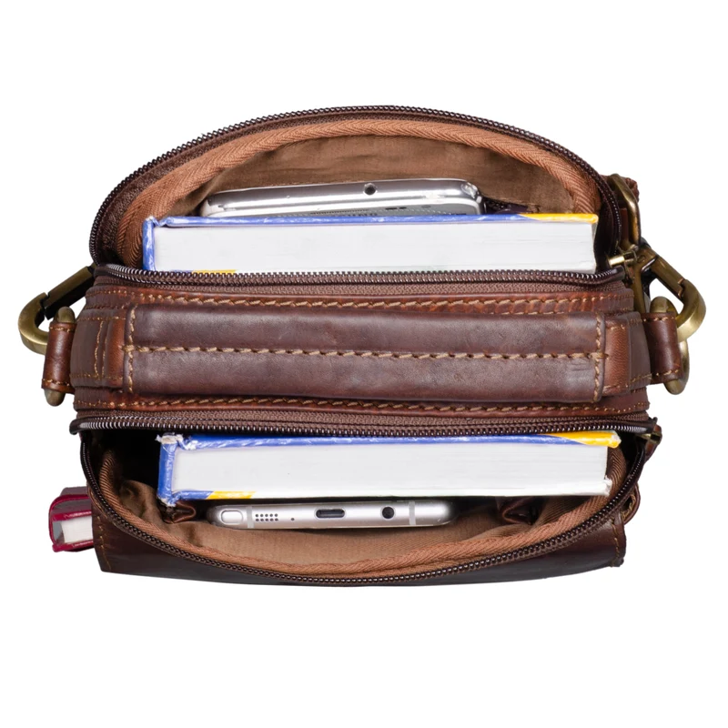 "Keith" Kleine Herrentasche Leder