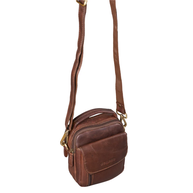 "Keith" Kleine Herrentasche Leder