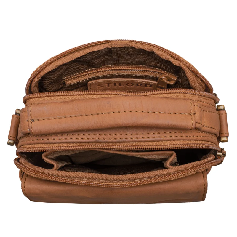 "Keith" Kleine Herrentasche Leder