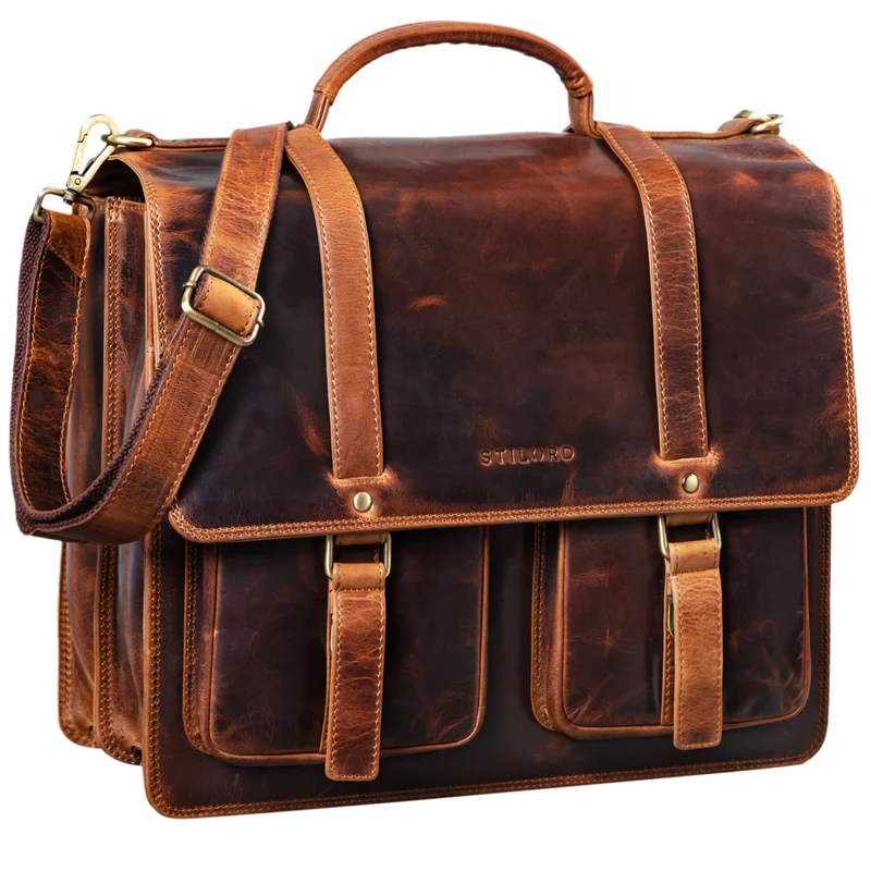"Fernando" Ledertasche Aktentasche Vintage