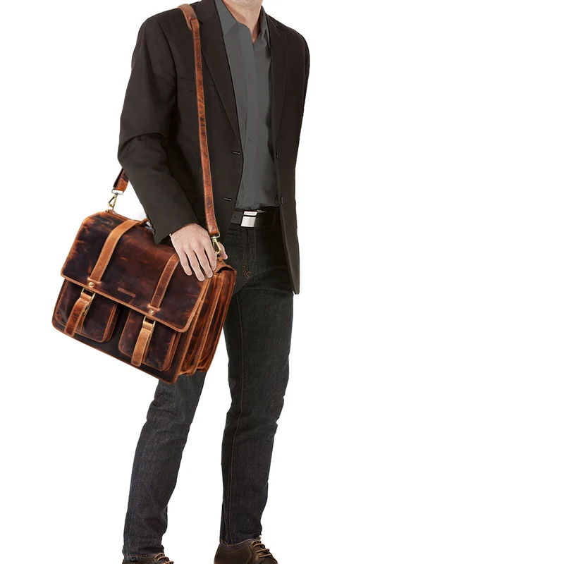 "Fernando" Ledertasche Aktentasche Vintage