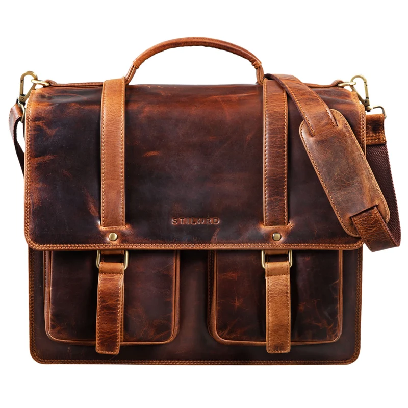 "Fernando" Ledertasche Aktentasche Vintage