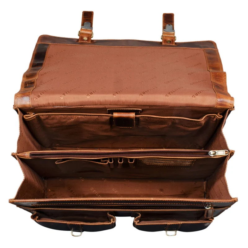 "Fernando" Ledertasche Aktentasche Vintage