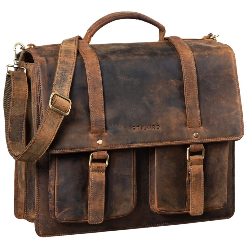 "Fernando" Ledertasche Aktentasche Vintage