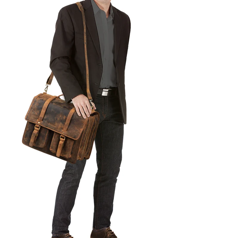 "Fernando" Ledertasche Aktentasche Vintage