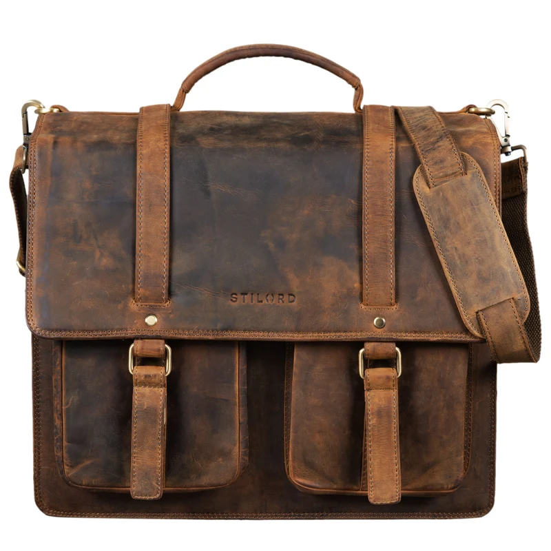 "Fernando" Ledertasche Aktentasche Vintage