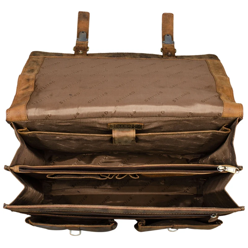 "Fernando" Ledertasche Aktentasche Vintage