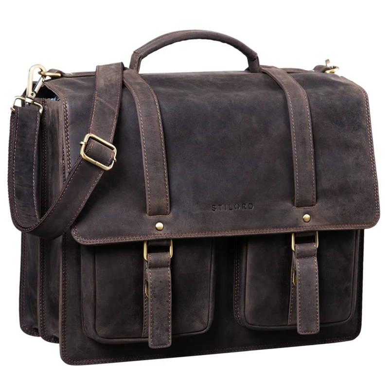 "Fernando" Ledertasche Aktentasche Vintage