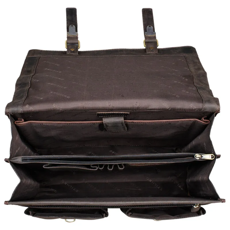 "Fernando" Ledertasche Aktentasche Vintage