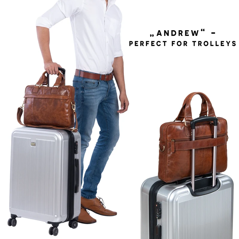 "Andrew" Vintage Business Ledertasche