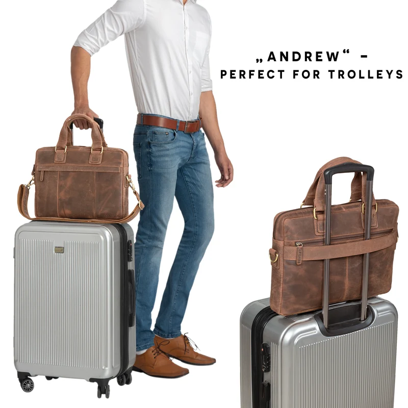 "Andrew" Vintage Business Ledertasche