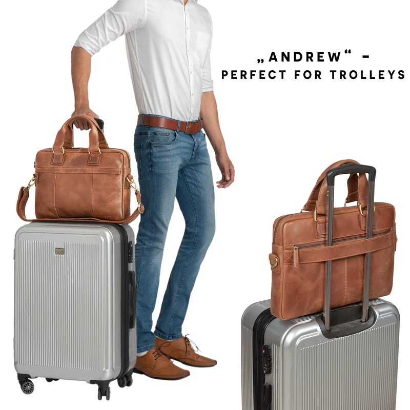 "Andrew" Vintage Business Ledertasche