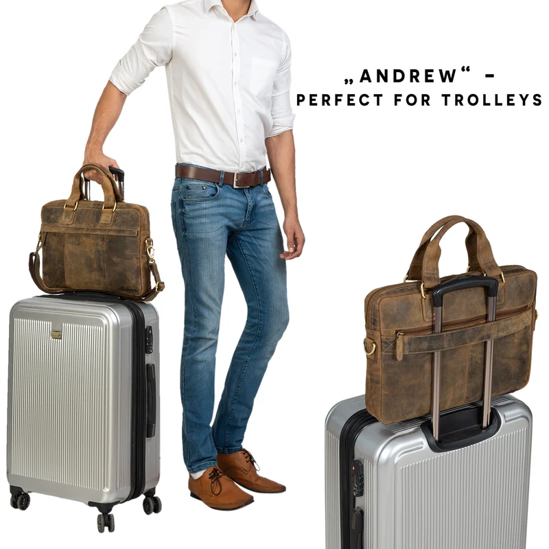 "Andrew" Vintage Business Ledertasche