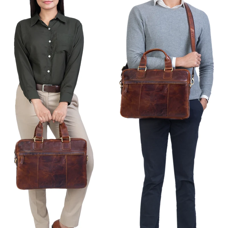 "Andrew" Vintage Business Ledertasche