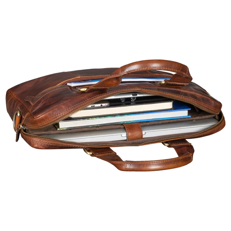 "Andrew" Vintage Business Ledertasche